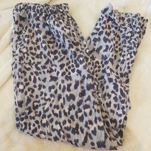 flowy cheetah pants